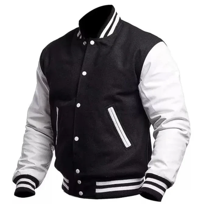 Black and White Varsity Jacket