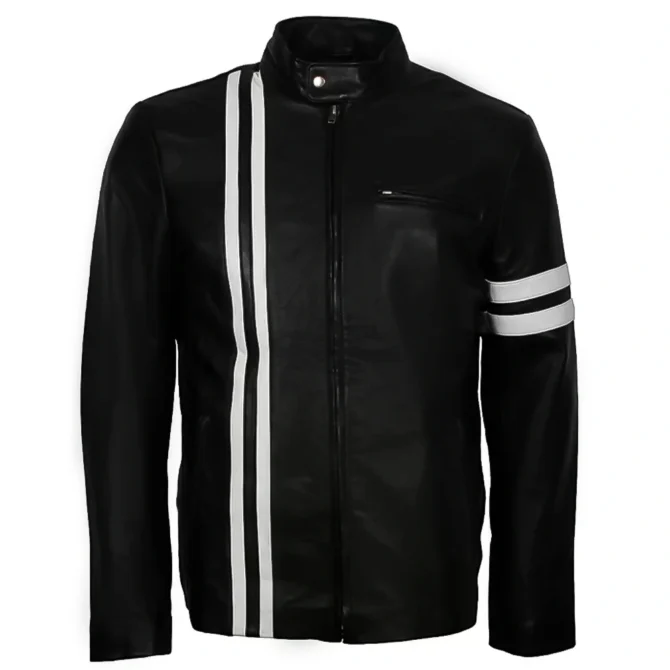 Bloodshot Black Leather Jacket