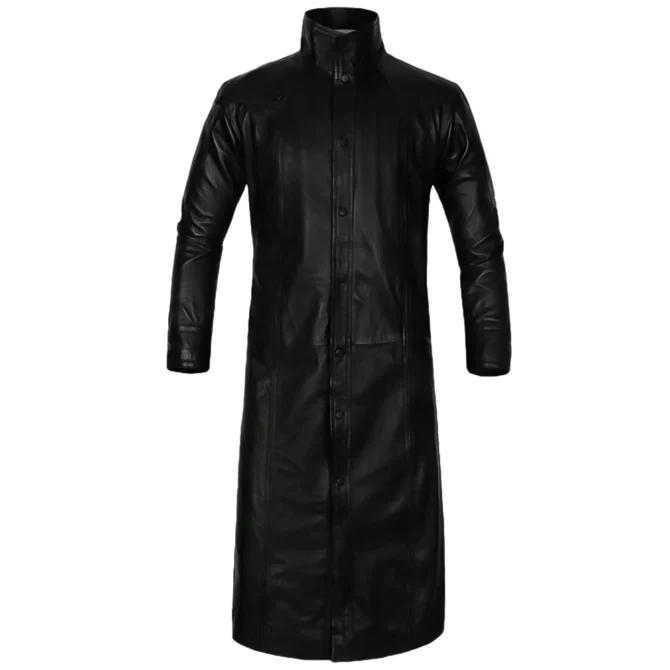 Nick Fury Black Leather Coat