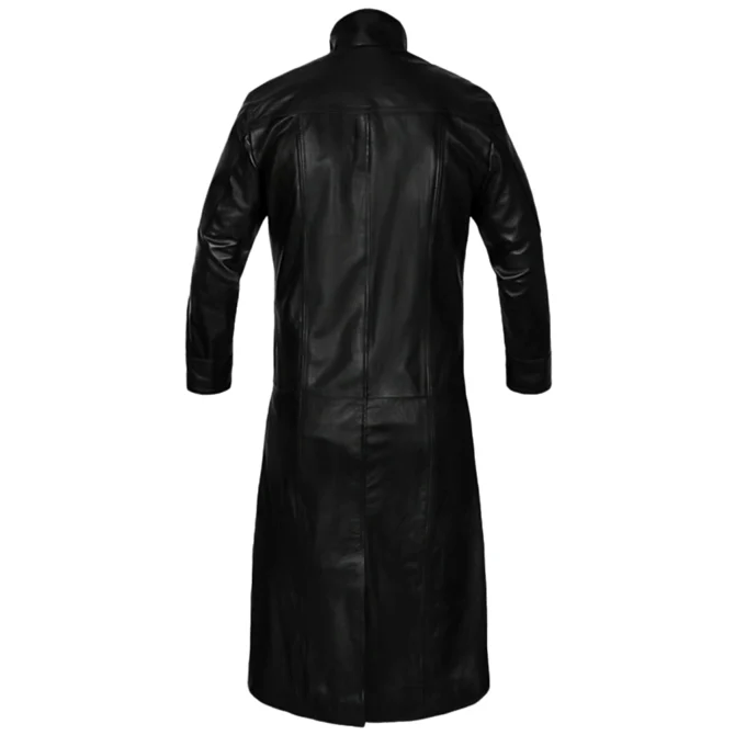 Nick Fury Captain America Black Leather Coat