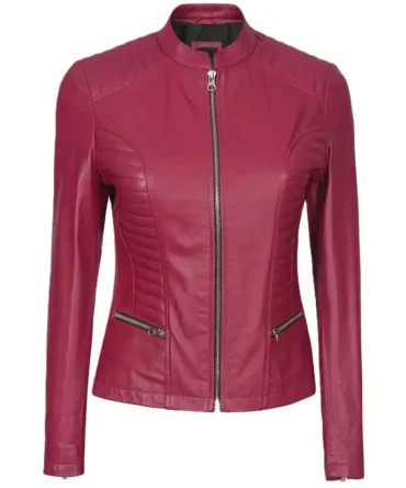 Women's Hot Pink Biker Jacket