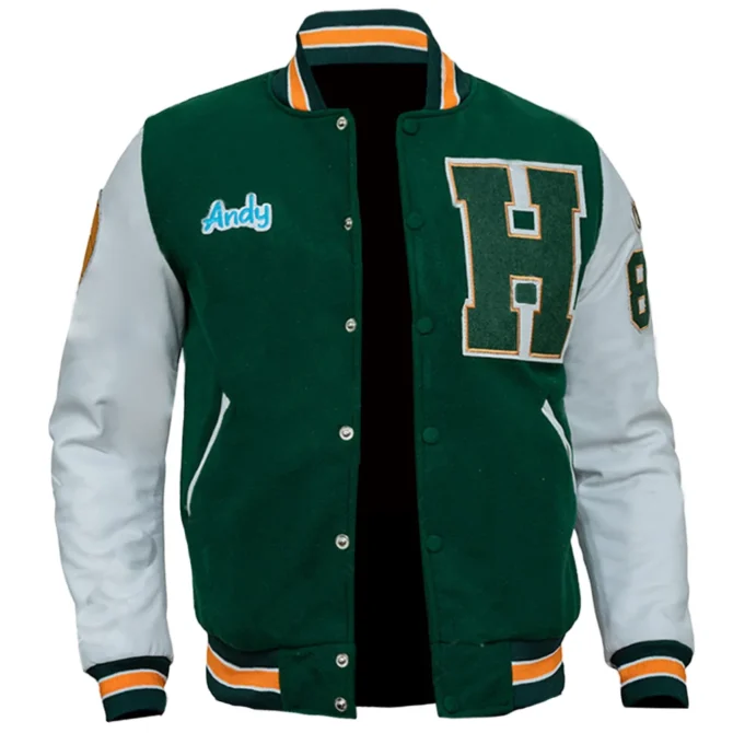 Eddie Munson Green Varsity Jacket