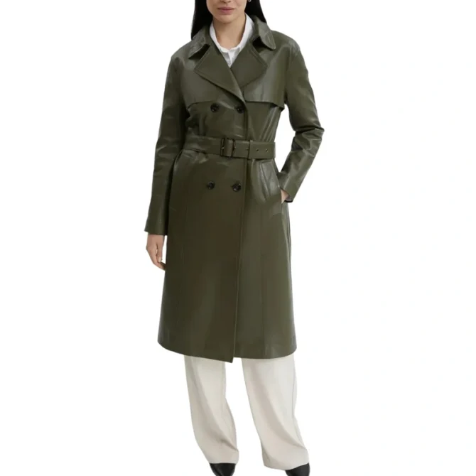 Olive Green Trench Coat