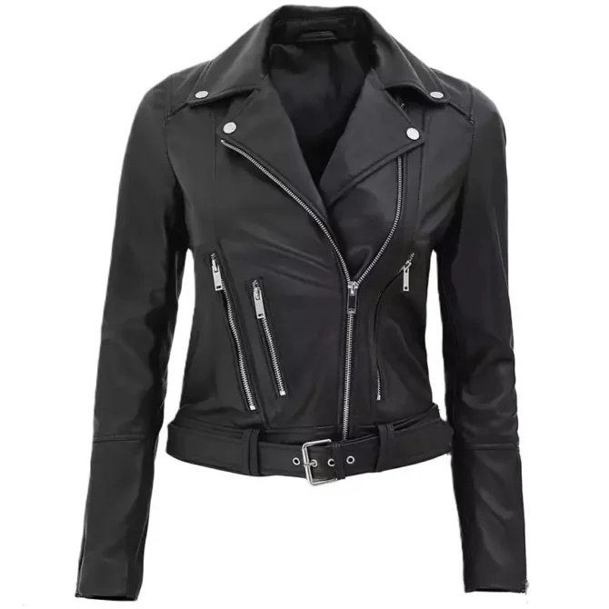 Womens Black Leather Jacket