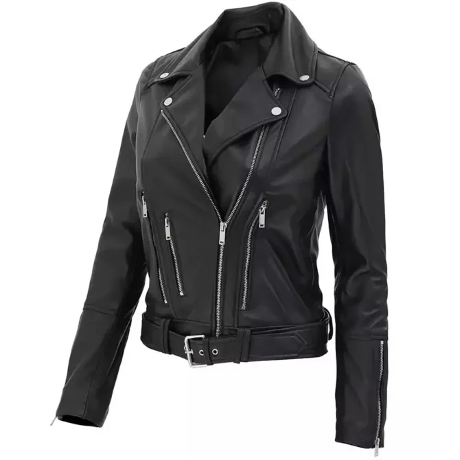 Womens Black Leather Jacket