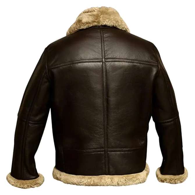 Tom Hardy Dunkirk Farrier Shearling Leather Jacket