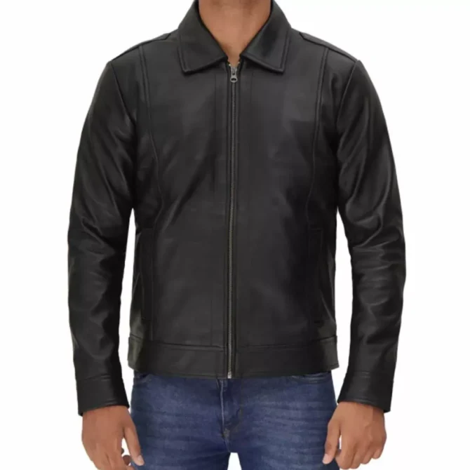 Vintage Black Leather Jacket
