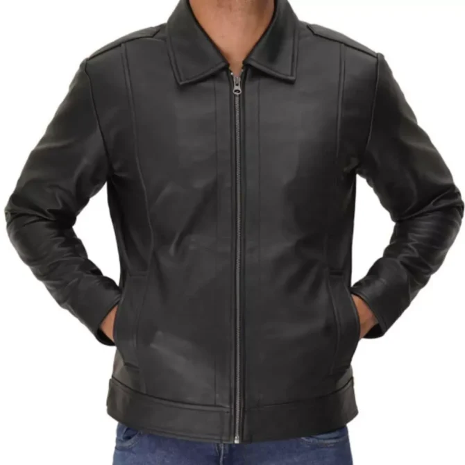 Vintage Black Leather Jacket