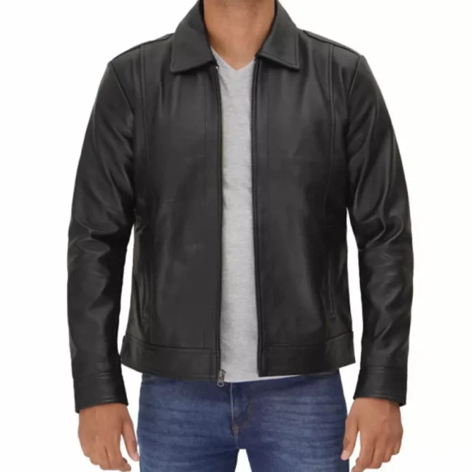 Vintage Black Leather Jacket