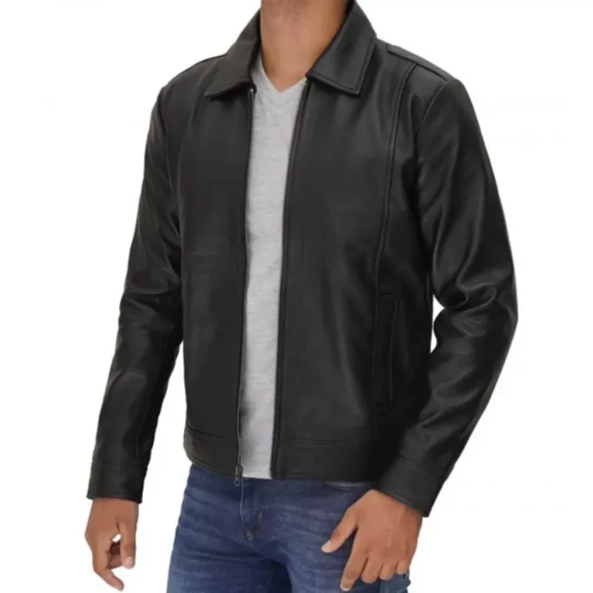 Vintage Black Leather Jacket