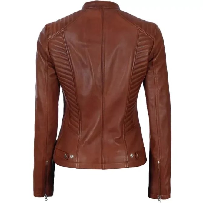 Women's Brown Leather Jacket