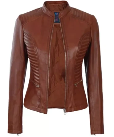 Women's Brown Leather Jacket