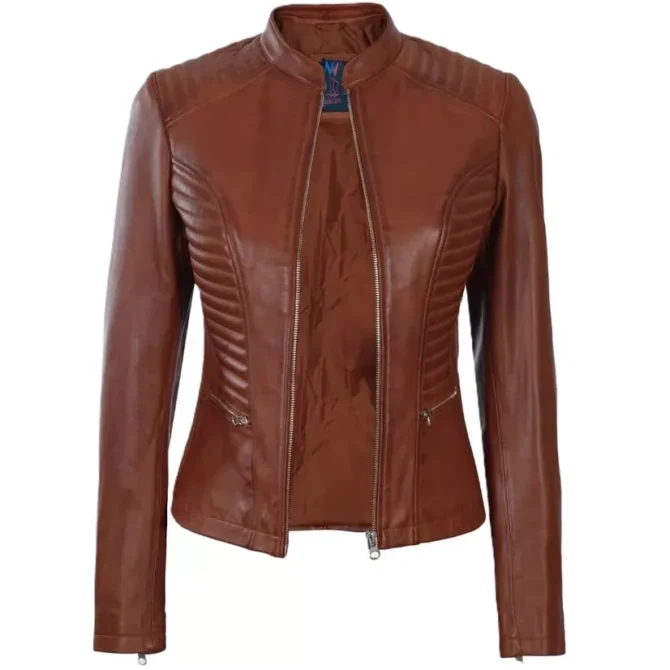 Women's Brown Leather Jacket