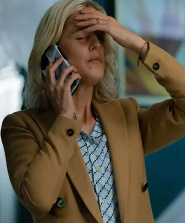 Denise Gough The Stolen Girl 2025 Elisa Blix Brown Blazer