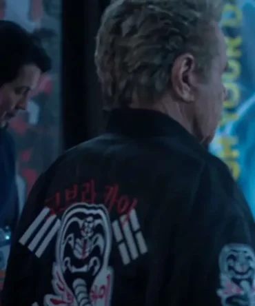 Martin Kove Cobra Kai S06 John Kreese Black Jacket