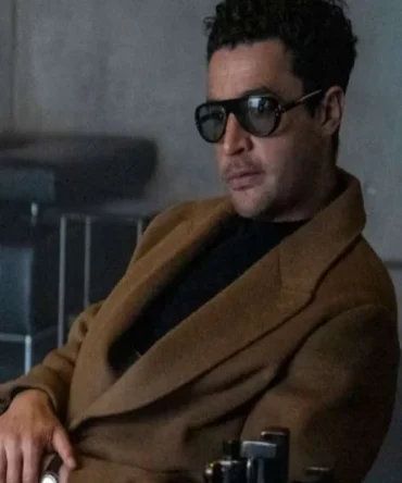 Christopher Abbott Kraven The Hunter 2024 Brown Coat