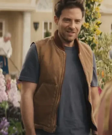 Grosse Pointe Garden Society Brett Navson Brown Vest