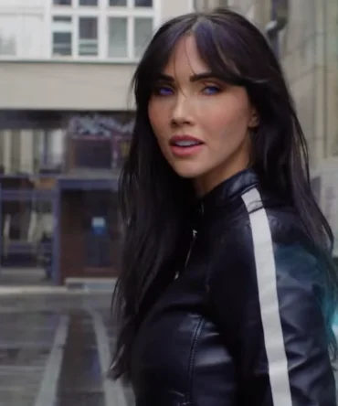 Jessica Green The Librarians The Next Chapter 2025 Charlie Cornwall Black Leather Jacket