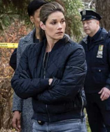 Missy Peregrym FBI Tv Series Maggie Bell Black Puffer Quilted Jacket