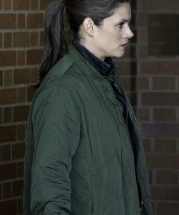 Missy Peregrym FBI Tv Series Special Agent Maggie Bell Green Puffer Quilted Jacket