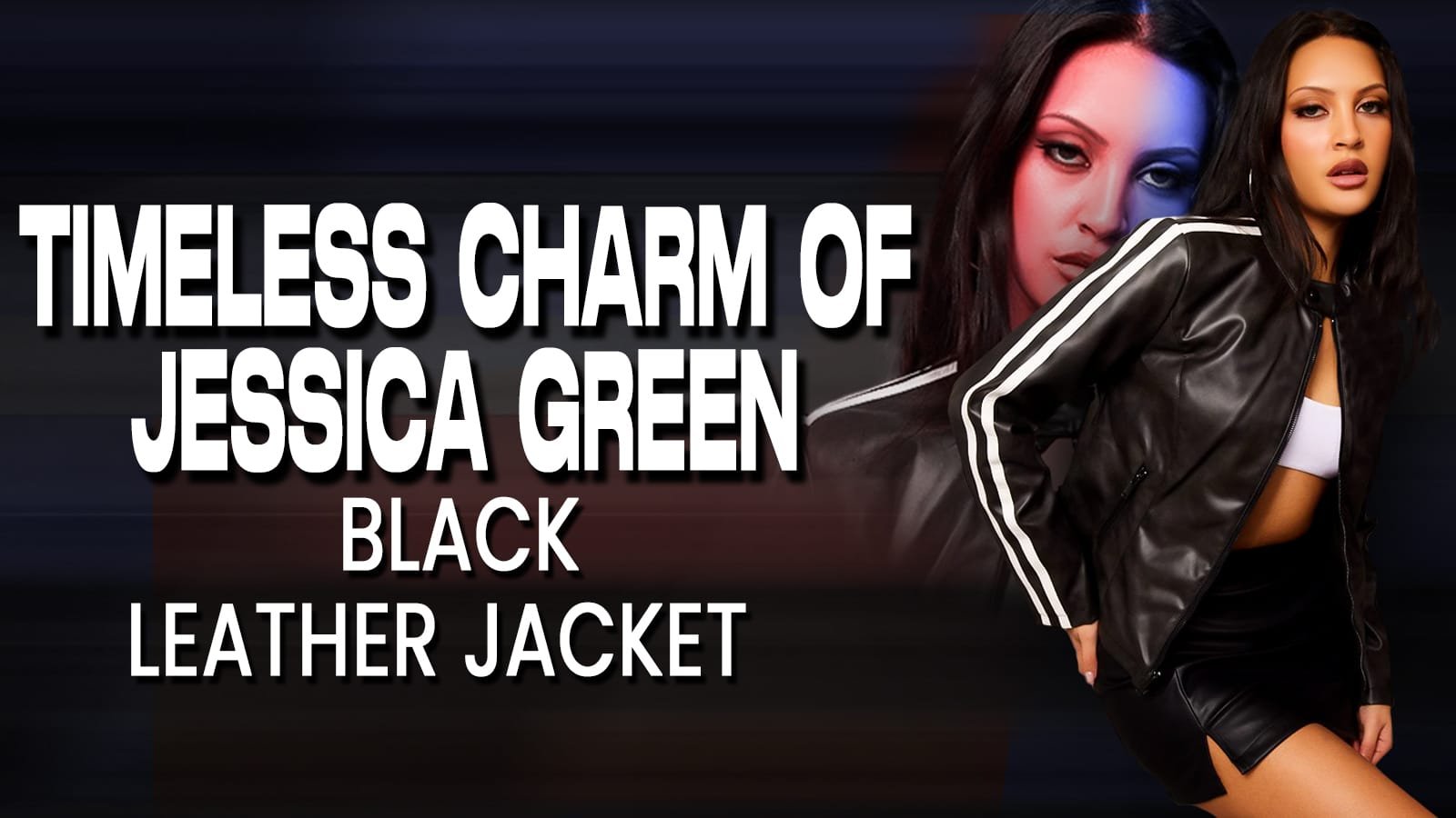 Timeless Charm Of Jessica Green Black Leather Jacket