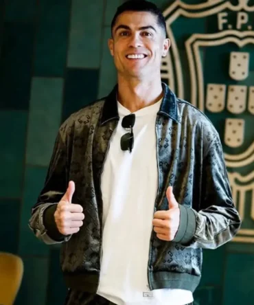 Cristiano Ronaldo green Bomper jacket