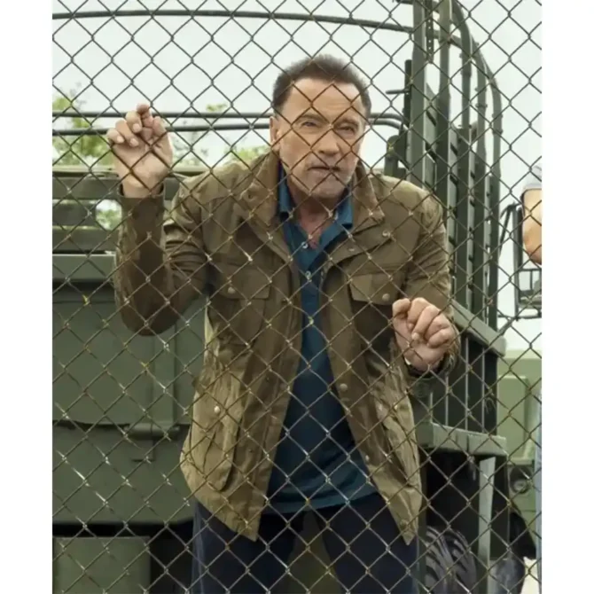 Arnold Schwarzenegger TV Series Fubar S02 Luke Brunner Brown Cotton Jacket