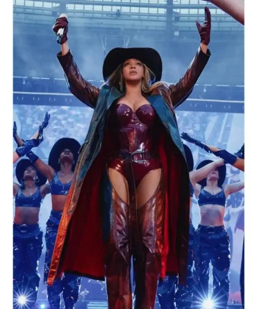 Beyonce Cowboy Carter Tour 2025 Leather Coat