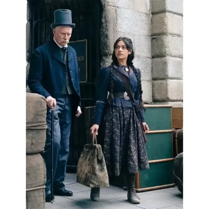 Sherlock & Daughter Amelia Rojas Blue Jacket