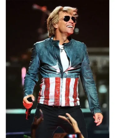 Jon Bon Jovi USA Flag Jacket