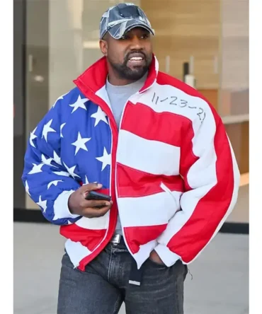 Kanye West American Flag Jacket