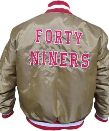 MenWomen Four-T-9 Satin Varsity Bomber Jacket