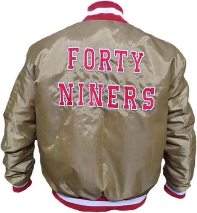 MenWomen Four-T-9 Satin Varsity Bomber Jacket