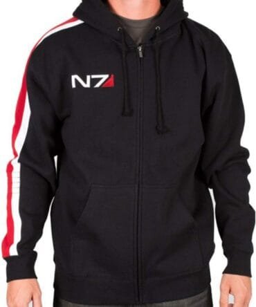 Mens Fleece Black N7 Hoodie Mass 3 Hooded Zip Up Bomber Sweatshirt Hoodies for Men