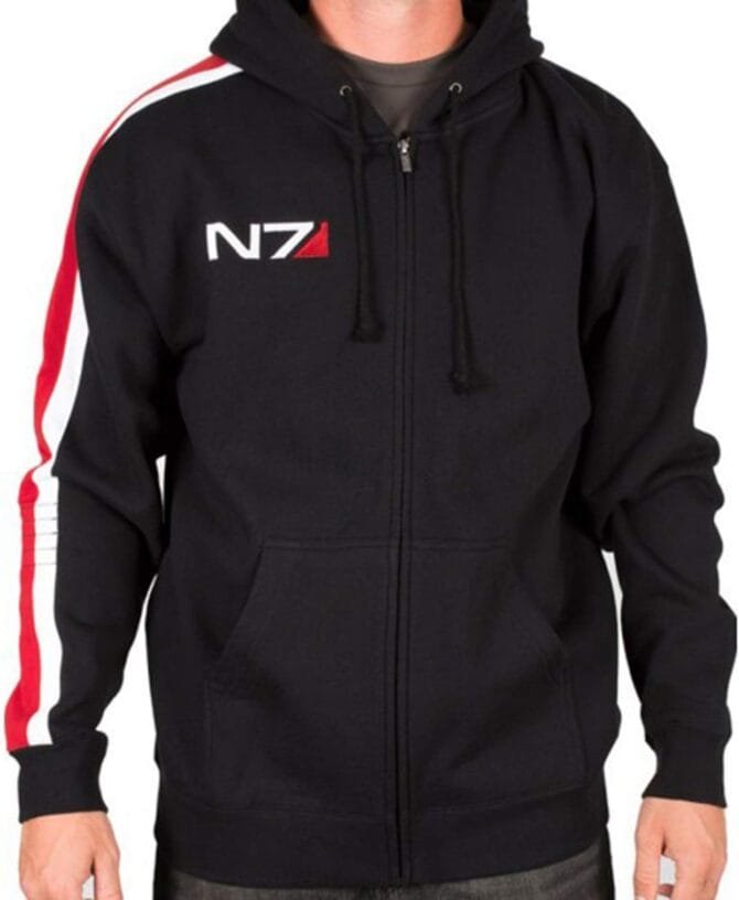 Mens Fleece Black N7 Hoodie Mass 3 Hooded Zip Up Bomber Sweatshirt Hoodies for Men