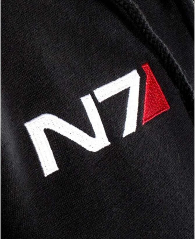 Mens Fleece Black N7 Hoodie Mass Hoodeds for Men