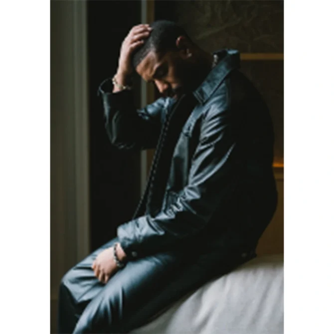 Michael b. jordan Black leather Jacket