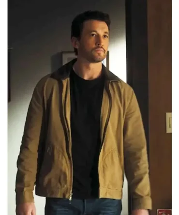 Miles Teller The Gorge 2025 Brown Jacket
