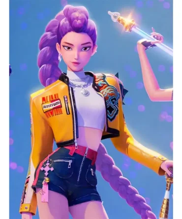 Rumi KPop Demon Hunters Leather Jacket