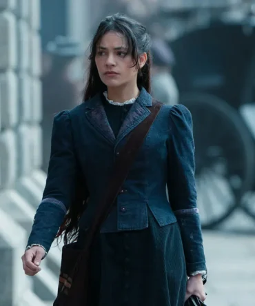 Sherlock & Daughter Amelia Rojas Blue Jacket