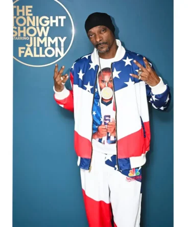 The Tonight Show 2024 Snoop Dogg USA Flag Jacket
