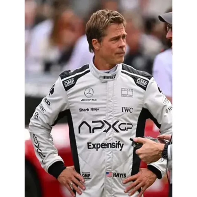 Brad Pitt F1 2025 Sonny Hayes Racer Leather Jacket