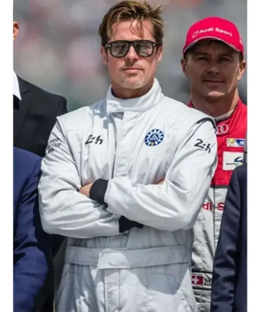 Brad Pitt F1 2025 White Jumpsuit