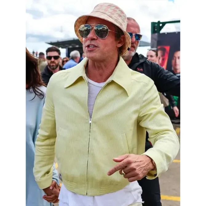 Brad Pitt F1 2025 Yellow Jacket