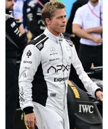 Brad Pitt F1 2025 Sonny Hayes Racer Leather Jacket