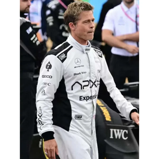 Brad Pitt F1 2025 Sonny Hayes Racer Leather Jacket