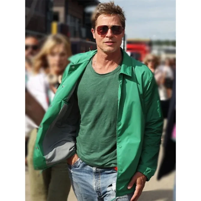 F1 2025 Brad Pitt Green Jacket