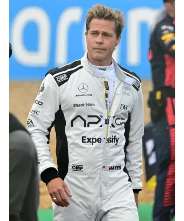 Brad Pitt F1 Racer Leather Jacket