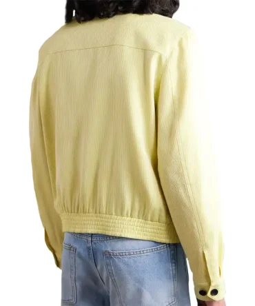 Brad Pitt Formula 1 2025 Sonny Hayes Yellow Cotton Jacket