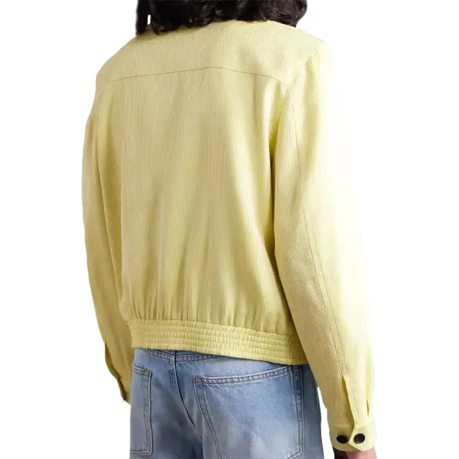 Brad Pitt Formula 1 2025 Sonny Hayes Yellow Cotton Jacket